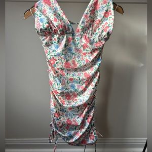 Floral halter stretchy Princess Polly dress